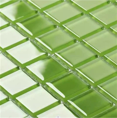 Green Crystal Glass Mosaic Tiles