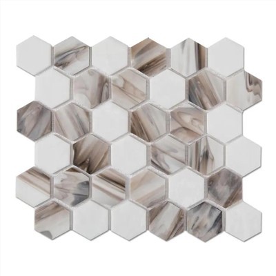 Hexagon Stained Glass Mosaic