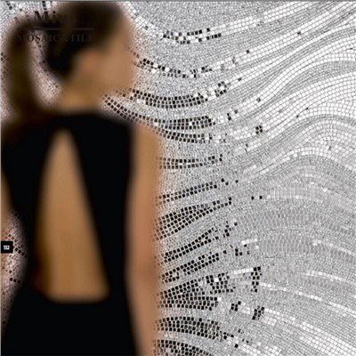 Silver Mosaic Mural