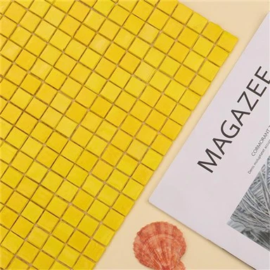 Yellow Glass Mosaic Tile