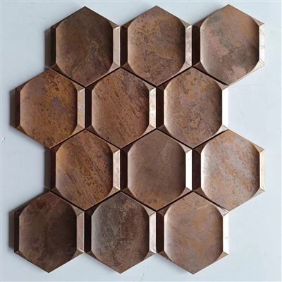 Copper Metal Mosaic Tiles