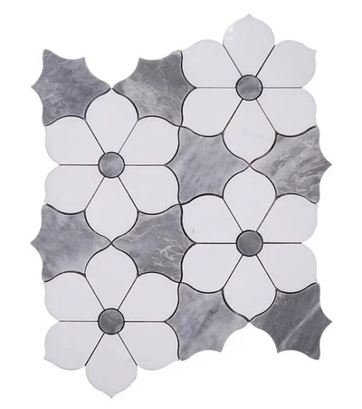Water Jet Natural Stone Mosaic Tiles